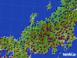 2020年12月28日の北陸地方のアメダス(日照時間)