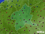 2020年12月28日の群馬県のアメダス(日照時間)