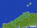 2020年12月28日の島根県のアメダス(気温)