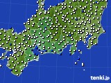 東海地方のアメダス実況(風向・風速)(2020年12月28日)