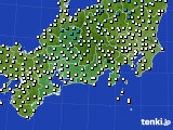 東海地方のアメダス実況(気温)(2020年12月29日)