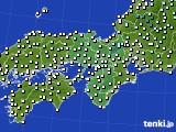 近畿地方のアメダス実況(気温)(2020年12月29日)