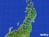東北地方のアメダス実況(積雪深)(2020年12月30日)