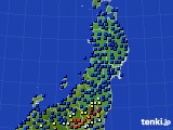 東北地方のアメダス実況(日照時間)(2020年12月30日)