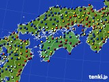 四国地方のアメダス実況(日照時間)(2020年12月30日)