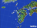 九州地方のアメダス実況(日照時間)(2020年12月30日)