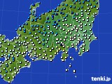 関東・甲信地方のアメダス実況(気温)(2020年12月30日)