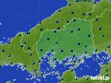 広島県のアメダス実況(気温)(2020年12月30日)