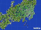 2020年12月30日の関東・甲信地方のアメダス(風向・風速)
