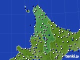 道北のアメダス実況(風向・風速)(2020年12月30日)