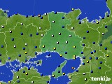 兵庫県のアメダス実況(風向・風速)(2020年12月30日)