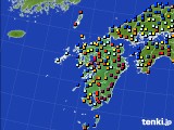 九州地方のアメダス実況(日照時間)(2020年12月31日)