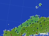 2020年12月31日の島根県のアメダス(日照時間)