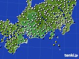 東海地方のアメダス実況(風向・風速)(2020年12月31日)