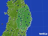 岩手県のアメダス実況(風向・風速)(2020年12月31日)