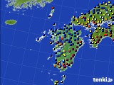 九州地方のアメダス実況(日照時間)(2021年01月01日)