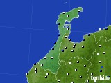 石川県のアメダス実況(風向・風速)(2021年01月01日)