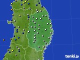 岩手県のアメダス実況(風向・風速)(2021年01月01日)