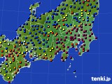 2021年01月02日の関東・甲信地方のアメダス(日照時間)