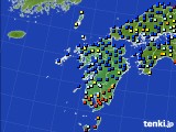 九州地方のアメダス実況(日照時間)(2021年01月02日)