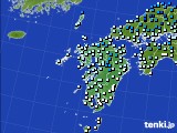 九州地方のアメダス実況(気温)(2021年01月02日)