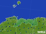 鳥取県のアメダス実況(気温)(2021年01月02日)