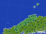島根県のアメダス実況(気温)(2021年01月02日)