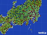 2021年01月03日の関東・甲信地方のアメダス(日照時間)