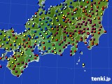 2021年01月03日の東海地方のアメダス(日照時間)
