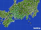 2021年01月03日の東海地方のアメダス(風向・風速)