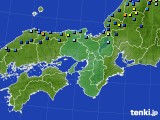 近畿地方のアメダス実況(積雪深)(2021年01月04日)
