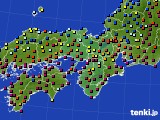 近畿地方のアメダス実況(日照時間)(2021年01月04日)