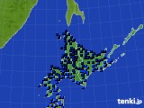 北海道地方のアメダス実況(気温)(2021年01月05日)