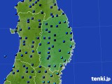 岩手県のアメダス実況(気温)(2021年01月05日)
