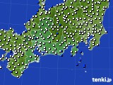 2021年01月05日の東海地方のアメダス(風向・風速)