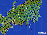 2021年01月06日の関東・甲信地方のアメダス(日照時間)
