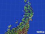 東北地方のアメダス実況(日照時間)(2021年01月07日)