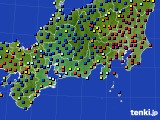 2021年01月07日の東海地方のアメダス(日照時間)