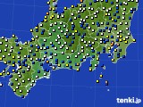 2021年01月07日の東海地方のアメダス(風向・風速)