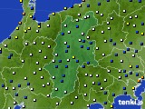 長野県のアメダス実況(風向・風速)(2021年01月07日)