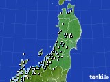 東北地方のアメダス実況(降水量)(2021年01月08日)