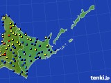 道東のアメダス実況(積雪深)(2021年01月08日)