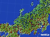 北陸地方のアメダス実況(日照時間)(2021年01月08日)