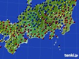 2021年01月08日の東海地方のアメダス(日照時間)