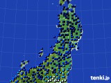 2021年01月08日の東北地方のアメダス(気温)