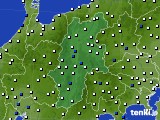 長野県のアメダス実況(風向・風速)(2021年01月08日)