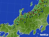 北陸地方のアメダス実況(積雪深)(2021年01月09日)