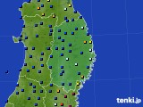 2021年01月09日の岩手県のアメダス(日照時間)