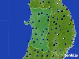 秋田県のアメダス実況(日照時間)(2021年01月09日)