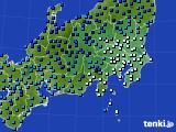 関東・甲信地方のアメダス実況(気温)(2021年01月09日)